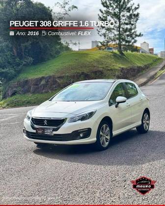 PEUGEOT 308 1.6 GRIFFE THP 16V GASOLINA 4P AUTOMÁTICO PEUGEOT 308 1.6 GRIFFE THP 16V GASOLINA 4P AUTOMÁTICO